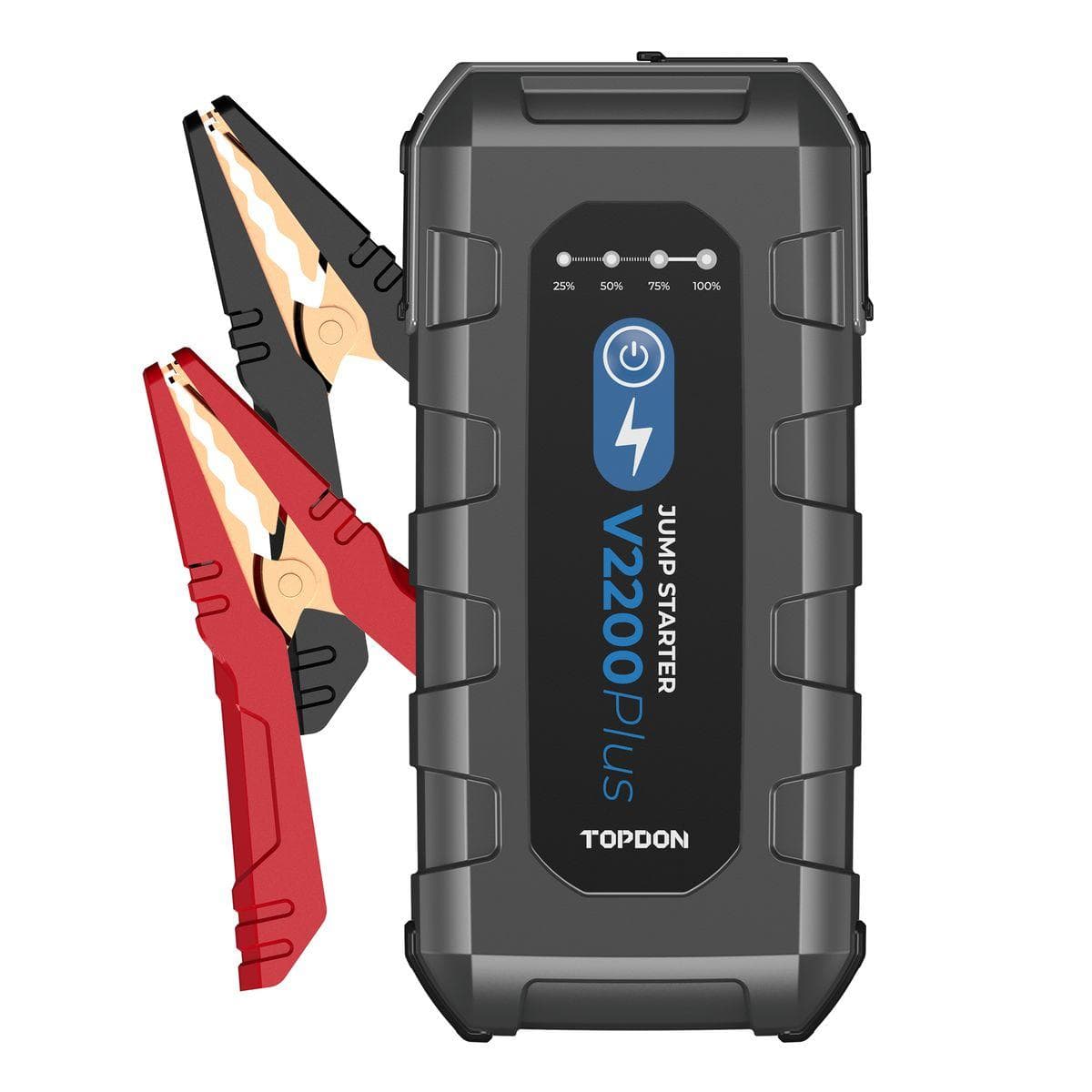 TOPDON V2200Plus/16000mAh/max výstupný prúd 2200A/2xUSB-A/USB-C/DC Jack/tester batérie 1