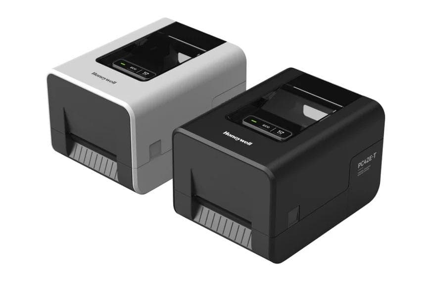 Honeywell - PC42E-T, USB, Ethernet, 300dpi, White, 1&0.5'', no power cord