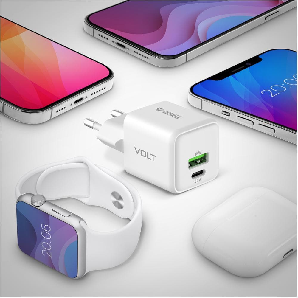 YAC G38 VOLT Nabíjačka 18+20W GaN YENKEE