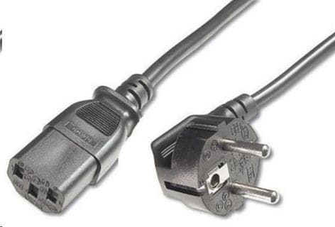 PREMIUMCORD Kábel napájací 230V/10A, zahnutá vidlica, 2m