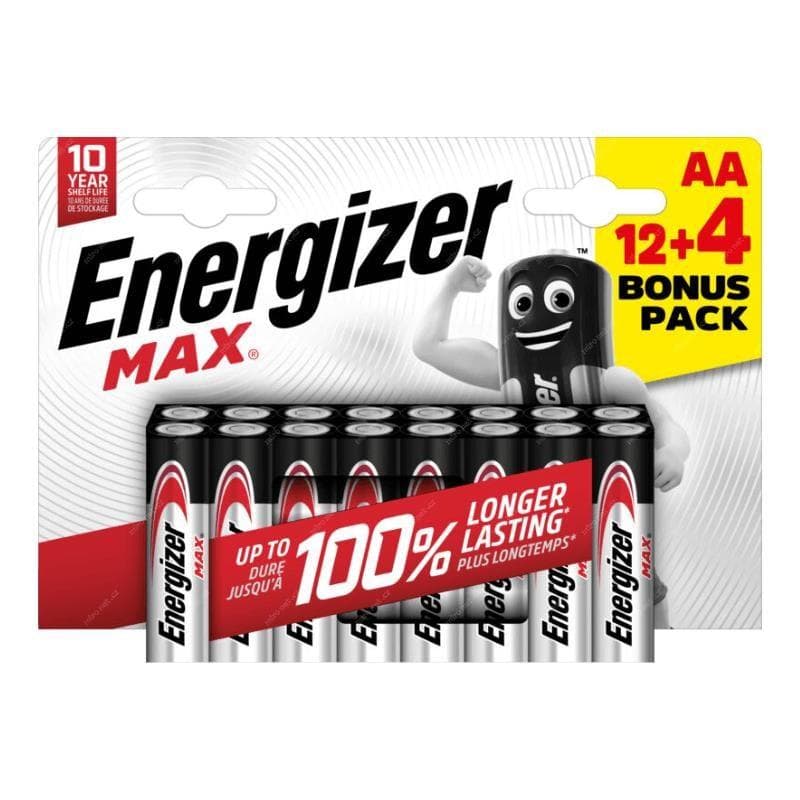 Energizer LR6/16 Max AA 12+4 zadarmo 1
