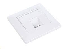 Solarix Zásuvka modulárna pre 1 keystone pod omietku biela SX9-1-0-WH