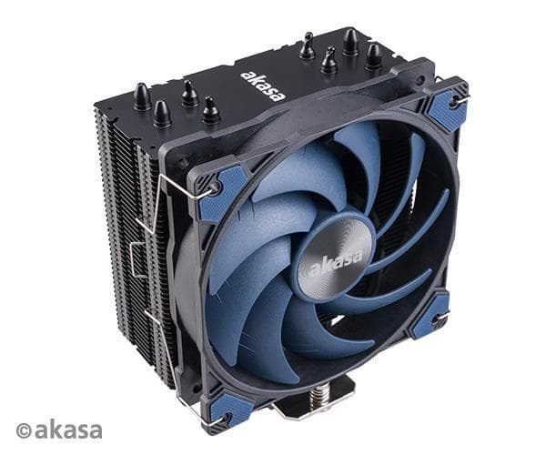 AKASA chladič CPU Alucia H4, Heatpipes, Black fins 1