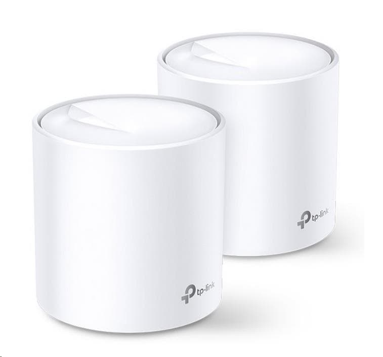 TP-Link Deco X60 (2-pack) WiFi6 Mesh (AX5400, 2, 4GHz/5GHz, 2xGbELAN/WAN) 1