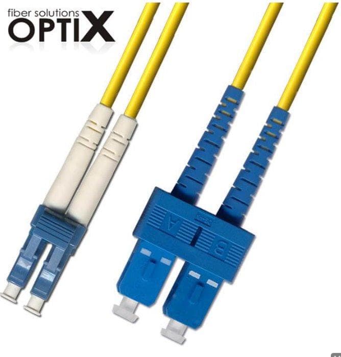 OPTIX LC/UPC-SC/UPC Optický patch cord 09/125 1m G657A 1