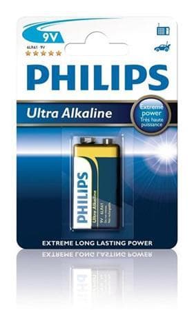 Philips batéria 9V ExtremeLife+, alkalická - 1ks 1
