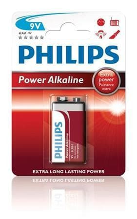 Philips batéria 9V PowerLife, alkalická - 1ks 1