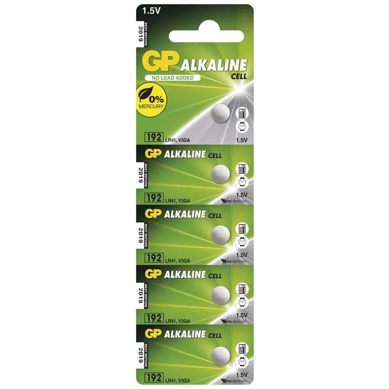 GP LR41 (GP192, 7.9 x 3.6 mm) - 5 ks 1