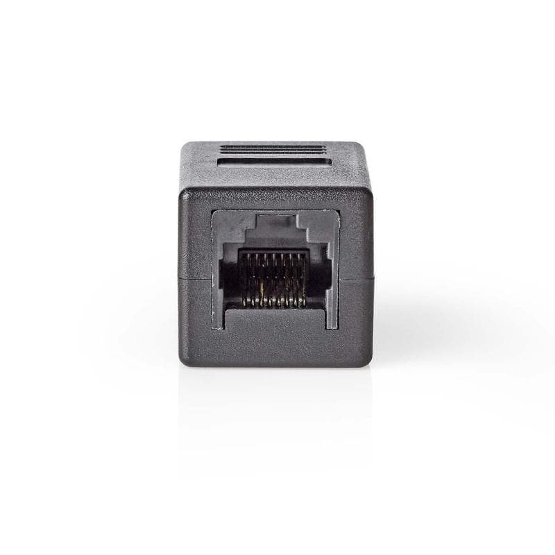 Nedis CCGB89010BK - Sieťový Adaptér Cat 6 | RJ45 (8P8C) Zásuvka - RJ45 (8P8C) Zásuvka | Čierna farba