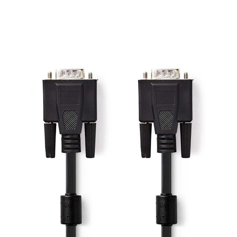 Nedis CCGB59000BK20 - Kábel VGA | VGA Zástrčka - VGA Zástrčka | 2 m | Čierna farba