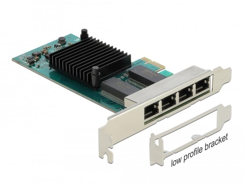 Delock PCI Express karta na 4 x Gigabit LAN 1