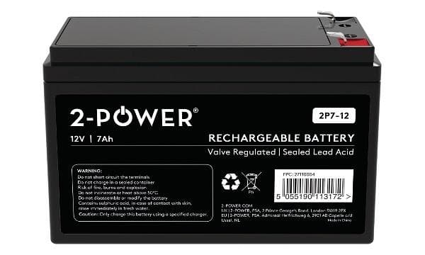 2-Power 2P7-12 12V 7Ah VRLA Batéria F2 ( Faston 250) 1