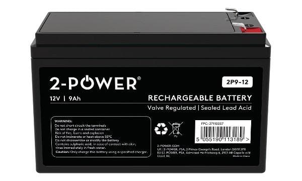 2-Power 2P9-12 12V 9Ah VRLA Batéria F2 ( FASTON 250 )