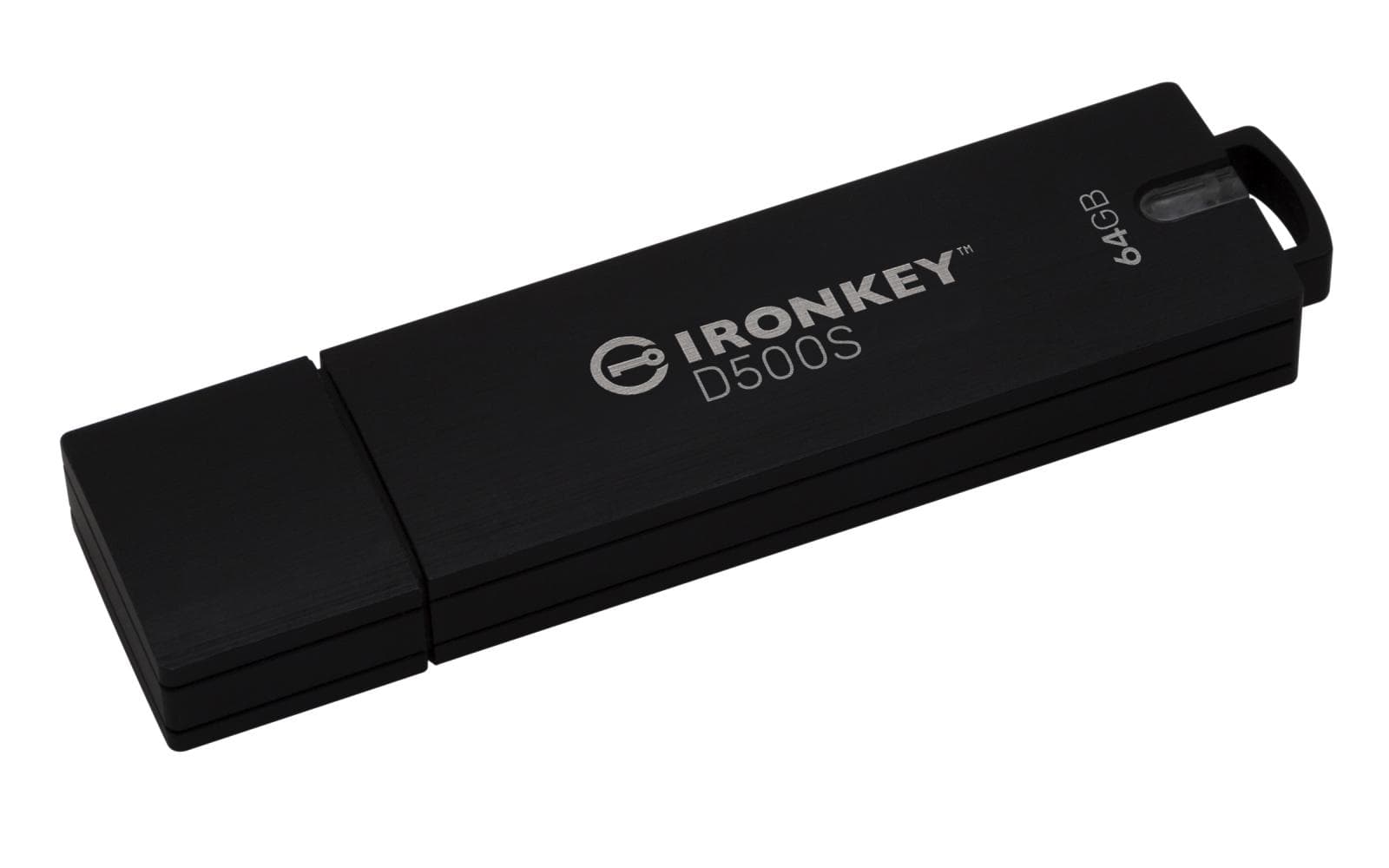 Kingston Ironkey D500S/64GB/USB 3.2/USB-A/Čierna