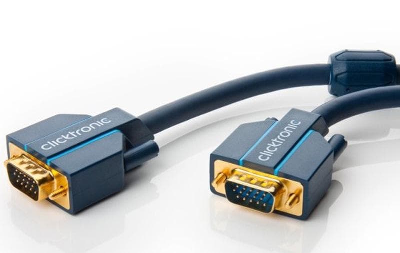 ClickTronic Kábel na monitor HQ OFC (Coax) SVGA MD15HD-MD15HD s ferritmi, 7,5m 1