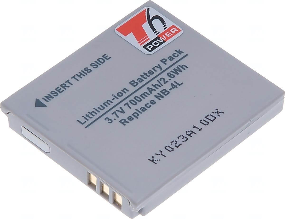 Batéria T6 Power Canon NB-4L, 700mAh, 2,6Wh 1