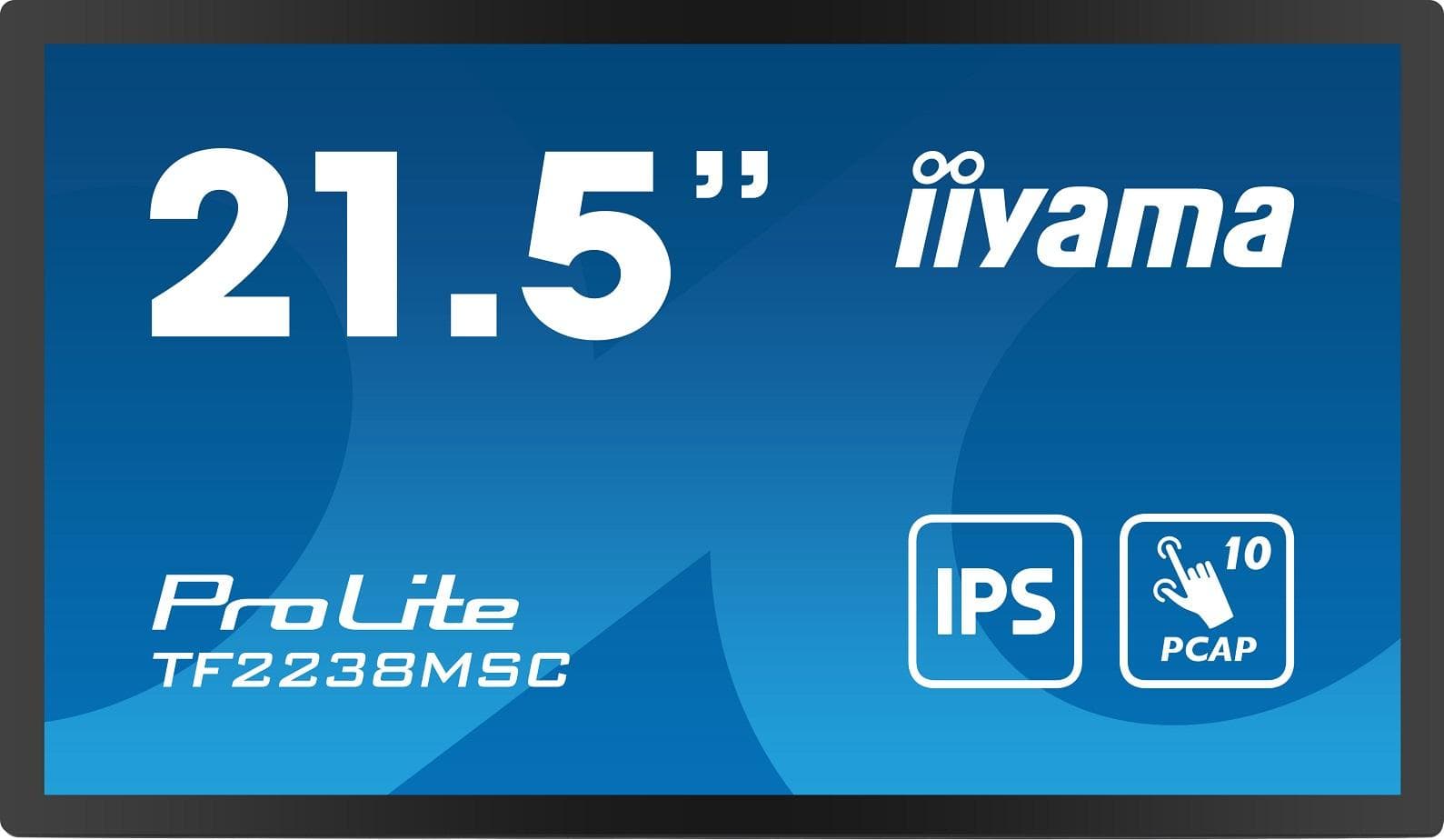 22" iiyama TF2238MSC-B1: PCAP, IPS, FHD, HDMI, DP 1