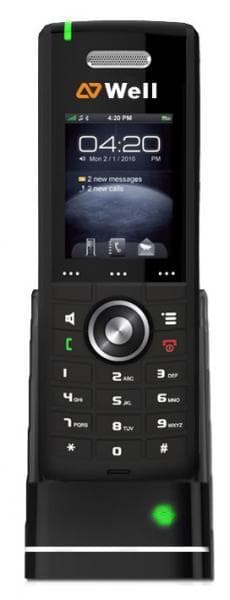 WELL RTX8630 IP DECT rúčka pre RTX8660,2" bar.LCD,8 prog.tl. 1