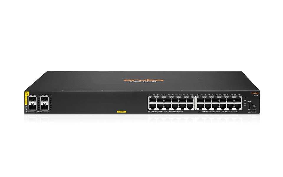 Aruba 6100 24G CL4 4SFP+ Switch 1