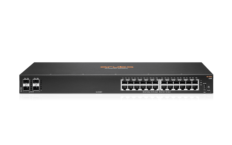 Aruba 6100 24G 4SFP+ Switch 1