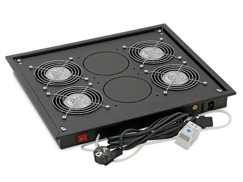 Vent.j. horný (spodný) 4x ventilátor 220V/92W Čierna