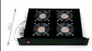 19" horiz.vent.j.4xVent.-220V/92W termost.2U čierna 1