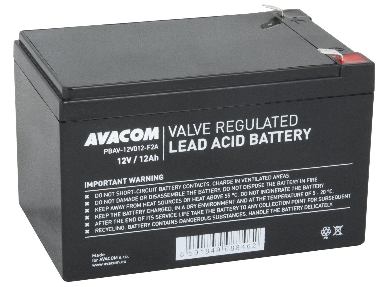 AVACOM batéria 12V 12Ah F2 (PBAV-12V012-F2A) 1