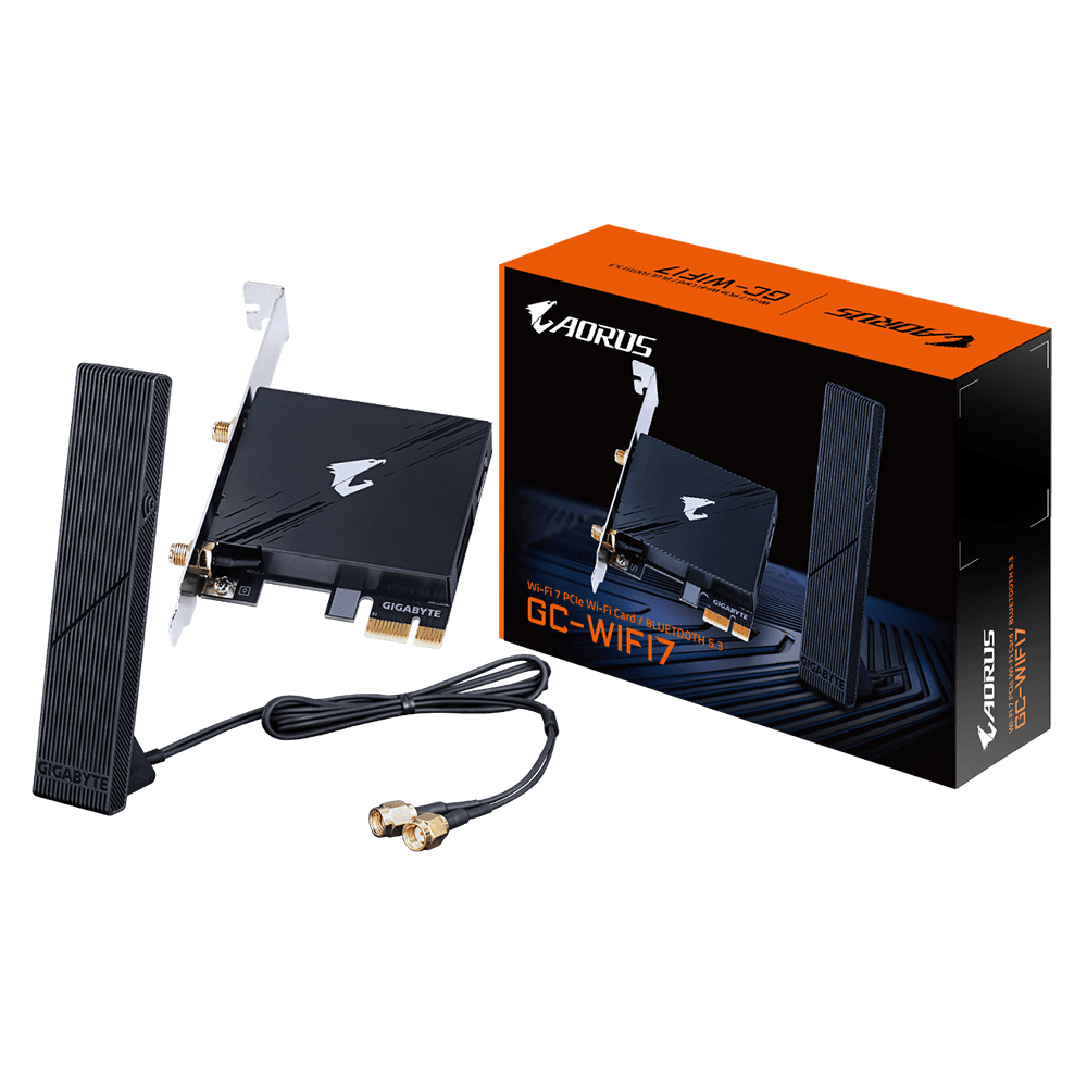 GIGABYTE PCI-E Wifi+BT 5800 MBps Wi-Fi 7 BT 5.3 1