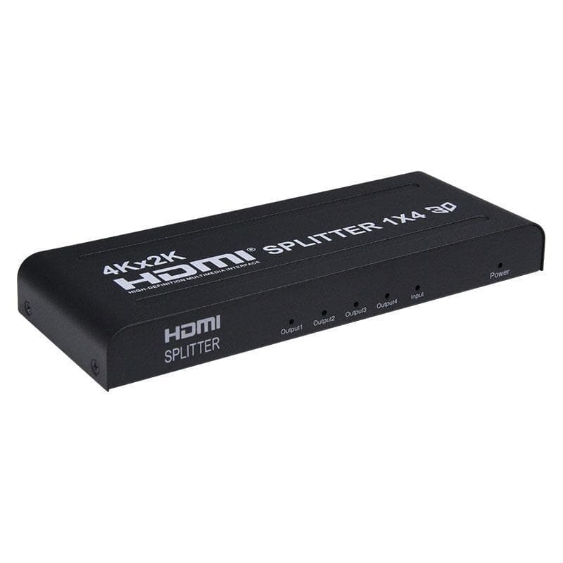 PremiumCord HDMI splitter 1-4 portov kovový s napájacím adaptérom, 3D, FULL HD 1