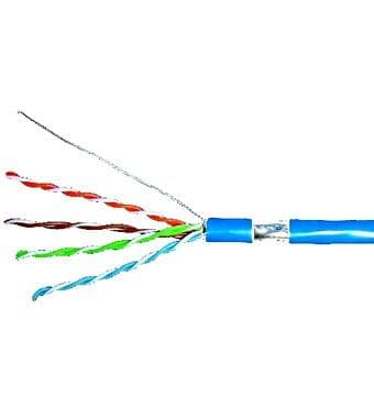 Kábel F/UTP Cat.5e 4x2xAWG24, LS0H plášť modrý, box 305m 1