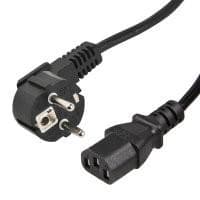 Kábel sieťový PC k AC adaptéru 3 žilový 230V - 1m