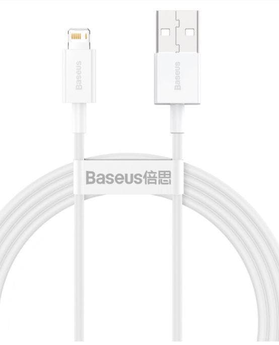 Baseus CALYS-B02 Superior Fast Charging Kábel Lightning 2.4A 1.5m White 1