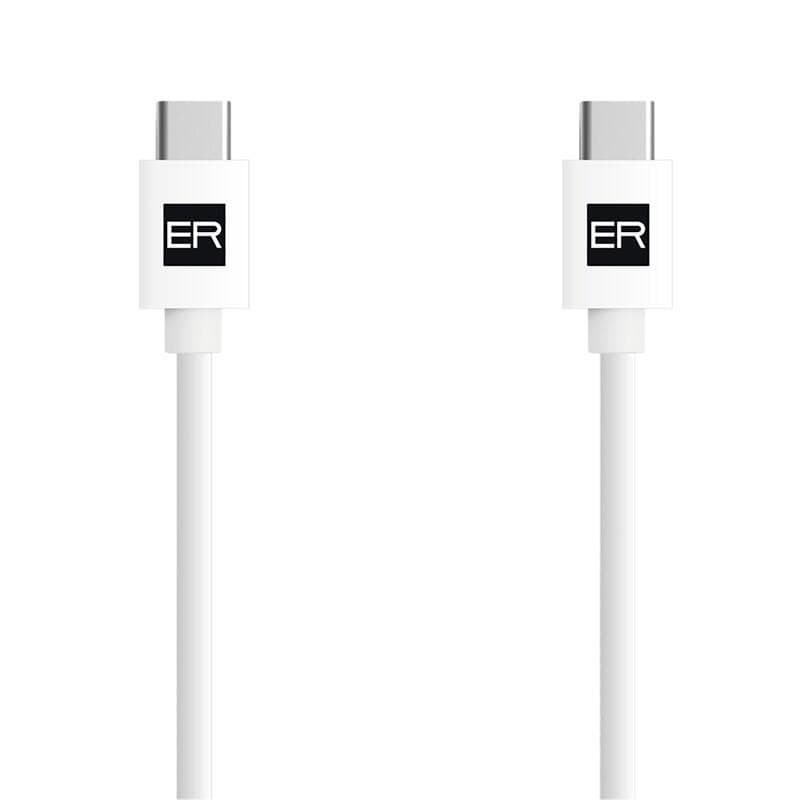 ER POWER kábel USB-C/C 3A 60W 120cm biely