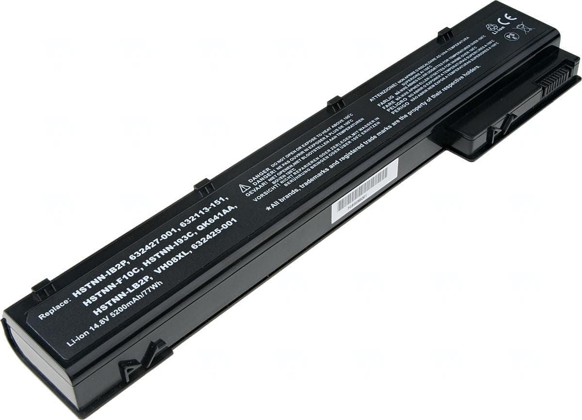 Batéria T6 Power pre HP EliteBook 8560w, 8570w, 8760w, 8770w, 5200mAh, 77Wh, 8cell