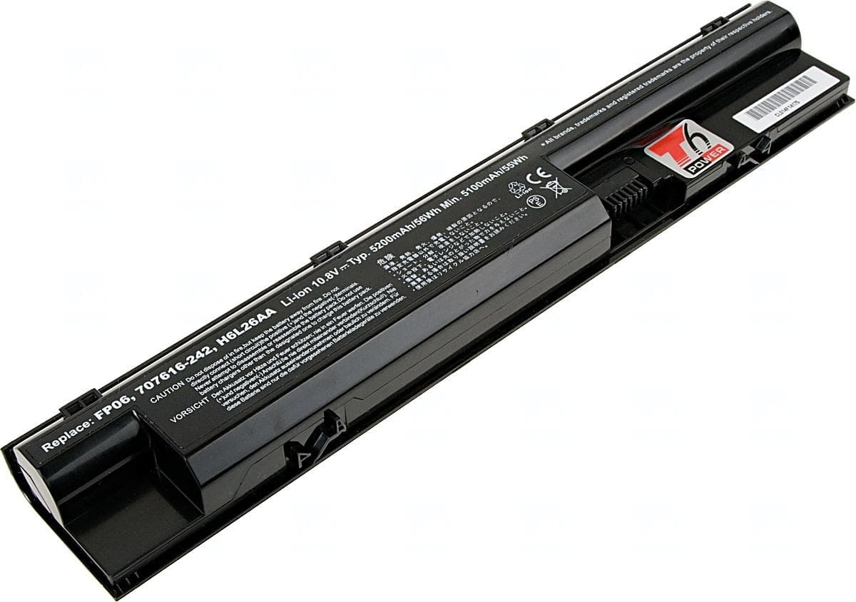Batéria T6 Power pre HP ProBook 440 G1, 445 G1, 450 G1, 455 G1, 470 G1, 5200mAh, 56Wh, 6cell 1