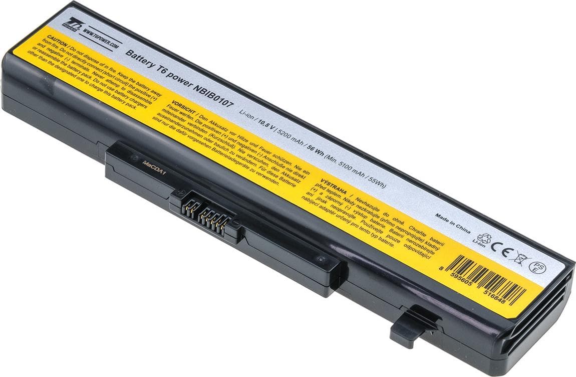 Batéria T6 Power Lenovo IdeaPad B480, B580, G480, B590, Z480, V480, Edge E530, 5200mAh, 56Wh, 6cell 1