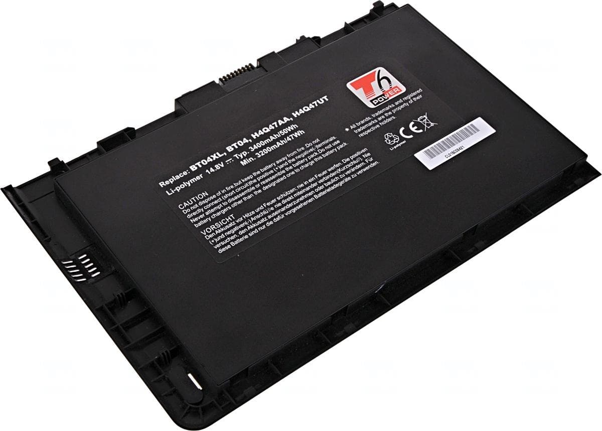 Batéria T6 Power pre HP EliteBook 9470m, EliteBook Folio 9470m, 3400mAh, 50Wh, 4cell, Li-pol 1