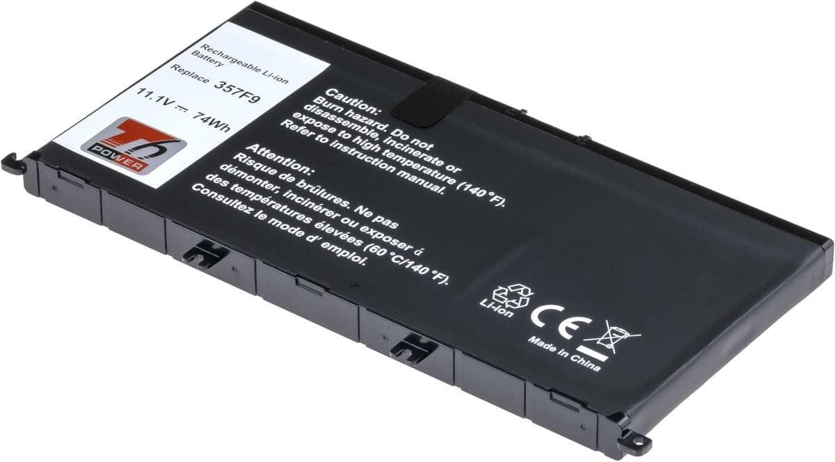 Batéria T6 Power pre Dell Insprion 15 7559, 7566, 7567, 6660mAh, 74Wh, 6cell, Li-ion