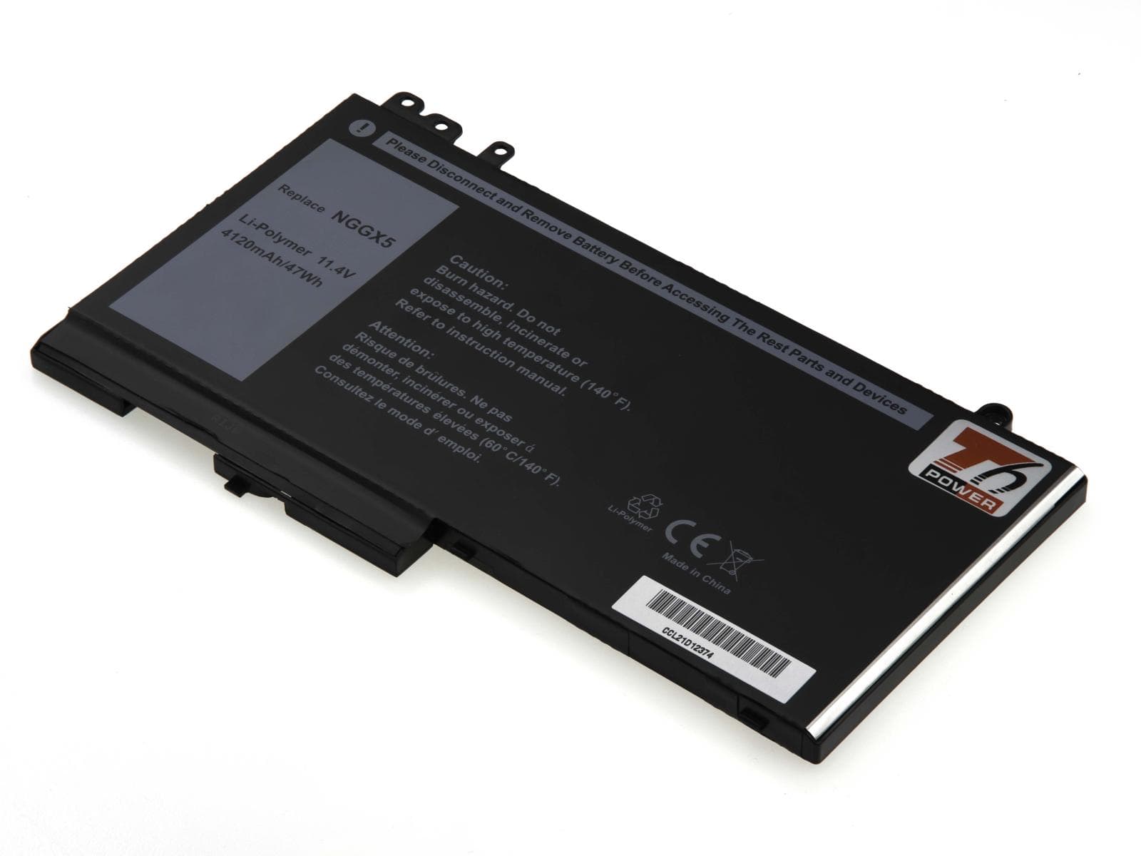 Batéria T6 Power pre Dell Latitude E5270, E5470, 4120mAh, 47Wh, 3cell, Li-pol 1