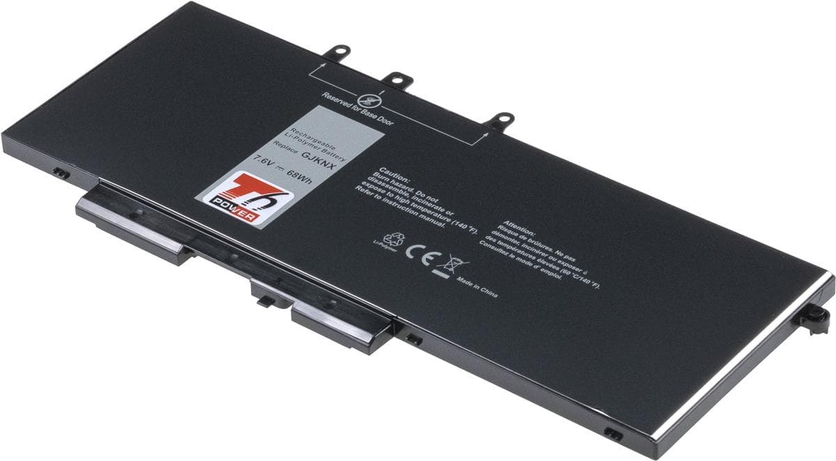 Batéria T6 Power pre Dell Latitude 5280, 5290, 5480, 5490, 5580, 5590, 8950mAh, 68Wh, 4cell, Li-pol