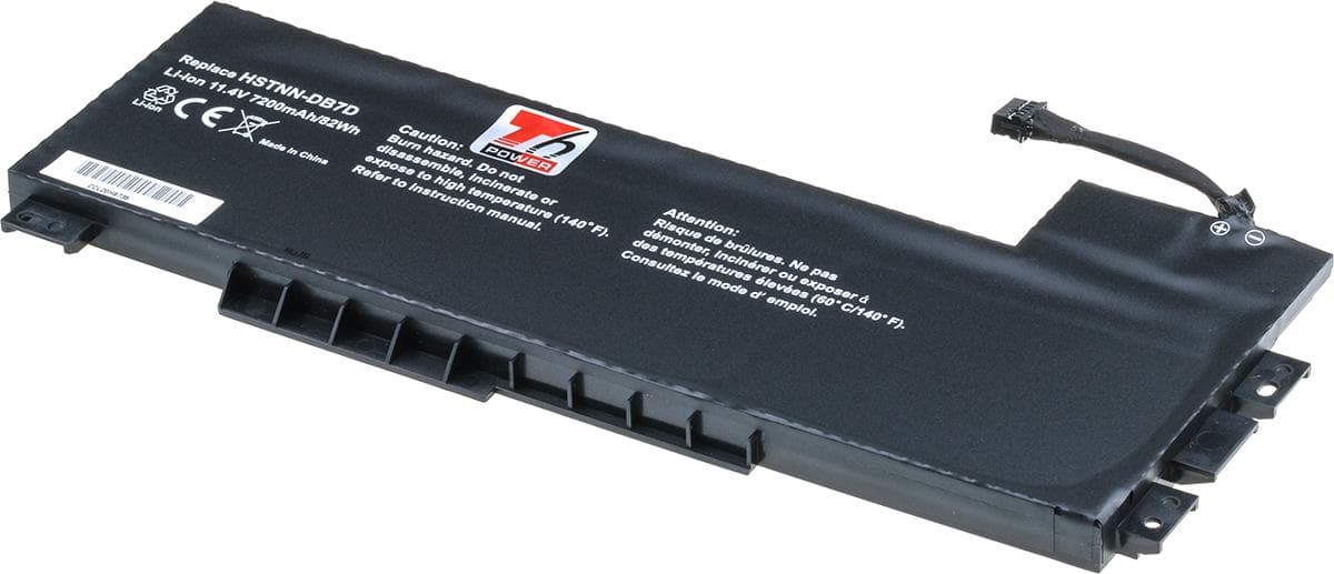 Batéria T6 Power HP ZBook 15 G3, ZBook 15 G4, 7200mAh, 82Wh, 9cell, Li-ion
