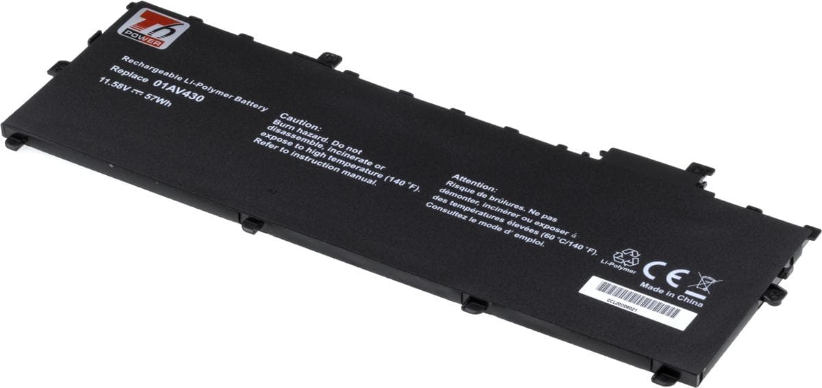 Batéria T6 Power pre Lenovo ThinkPad X1 Carbon 5th, 6th Gen, 4900mAh, 57Wh, 3cell, Li-Pol 1