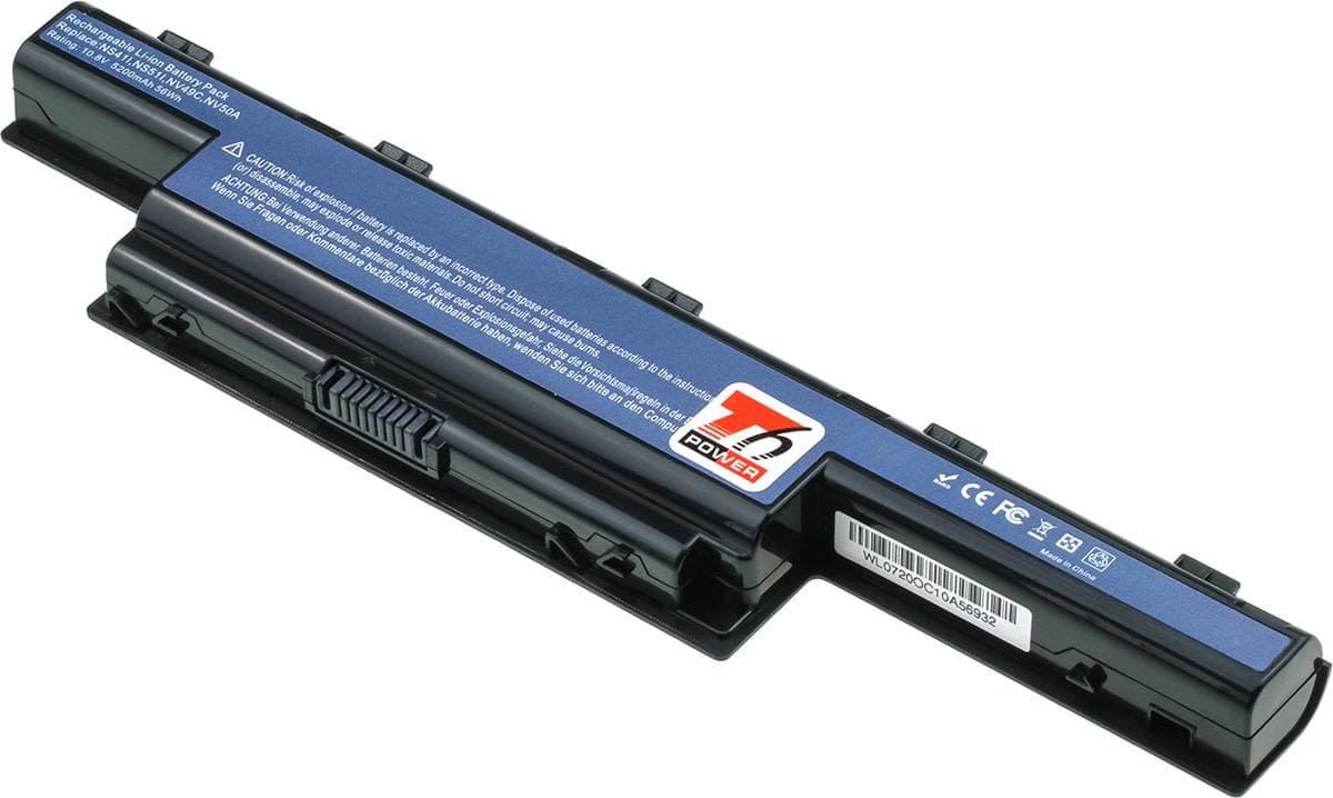 Batéria T6 Power pre Acer Aspire V3-771, V3-772G, TravelMate P643-M, P273-M, 5200mAh, 56Wh, 6cell