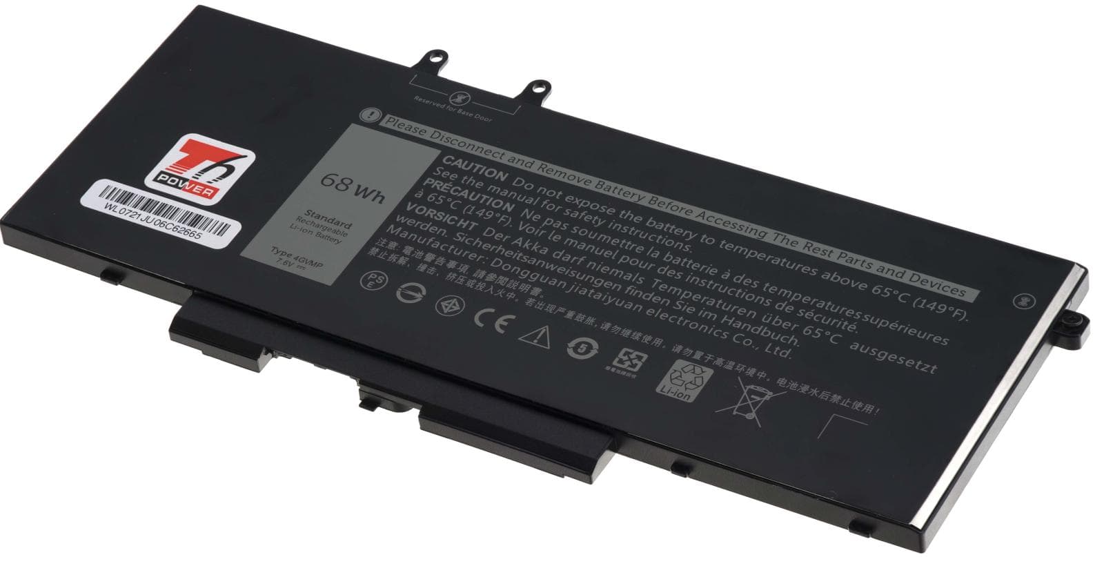 Batéria T6 Power pre Dell Latitude 5400, 5500, Precision 3540, 8900mAh, 68Wh, 4cell, Li-pol 1