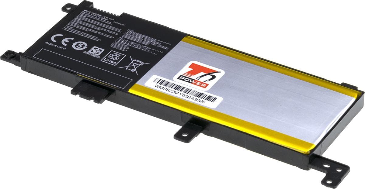 Batéria T6 Power Asus VivoBook A542U, X542U, F542U, R542U, 5000mAh, 38Wh, 2cell, Li-pol