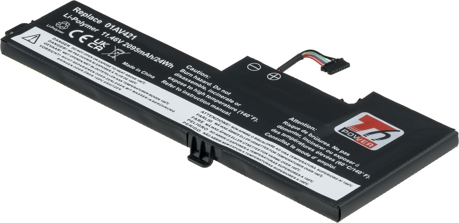 Batéria T6 Power pre Lenovo ThinkPad T470, T480, internal, 2095mAh, 24Wh, 3cell, Li-pol 1
