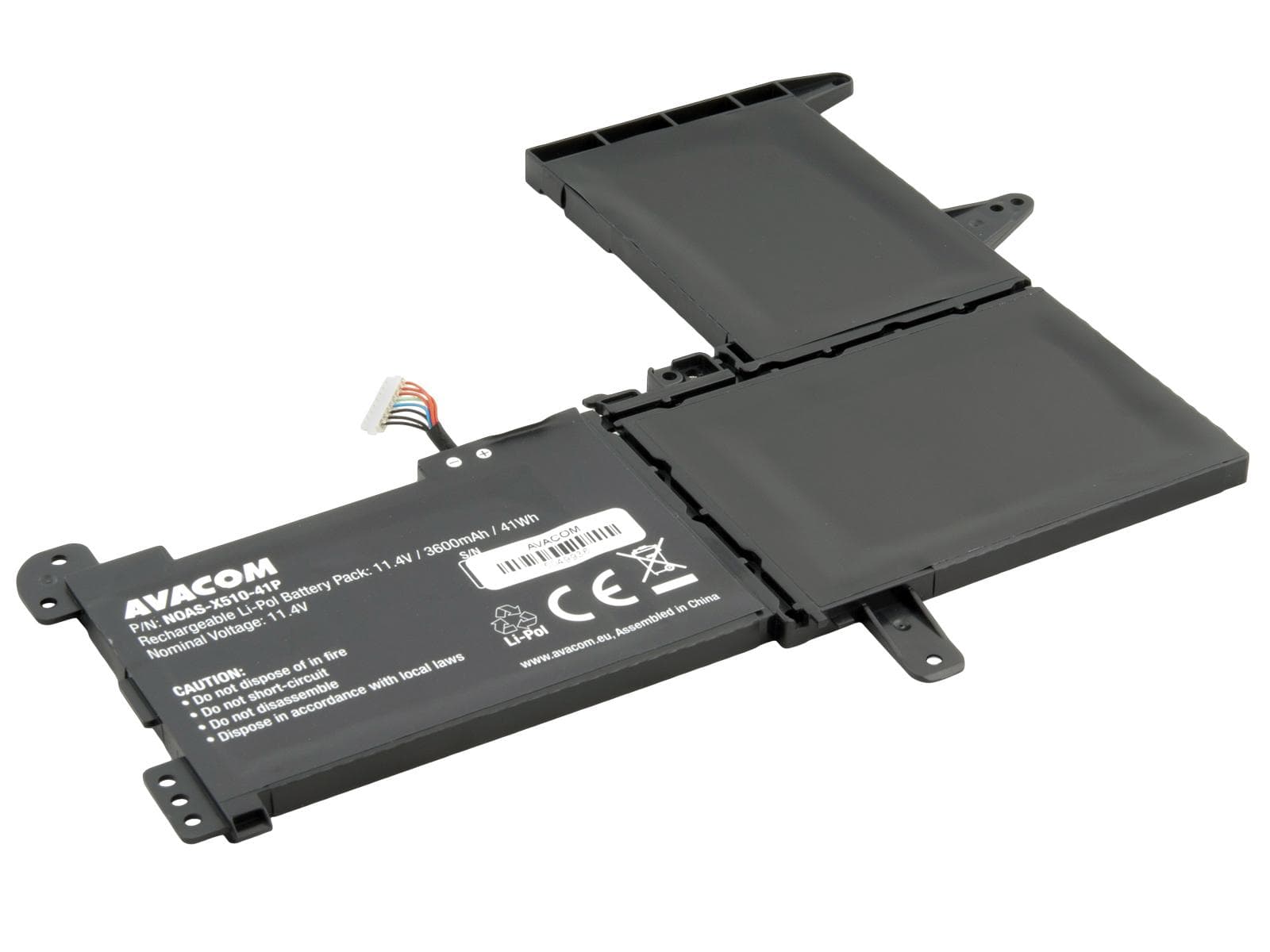 Batéria AVACOM pre Asus VivoBook X510 S510 Li-Pol 11,4 V 3600mAh 41Wh