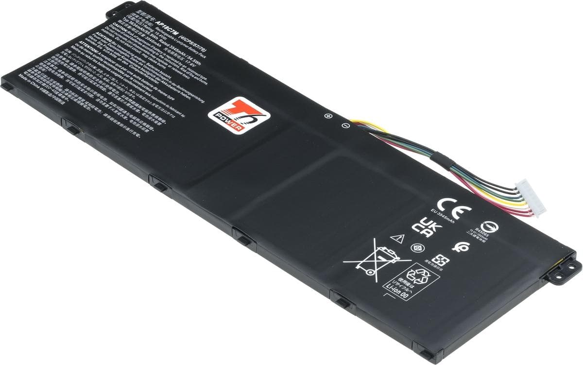 Batéria T6 Power Acer Spin SP513-54N, Swift SF316-51, SF514-54, 3634mAh, 55,9 Wh, 4cell, Li-poly 1
