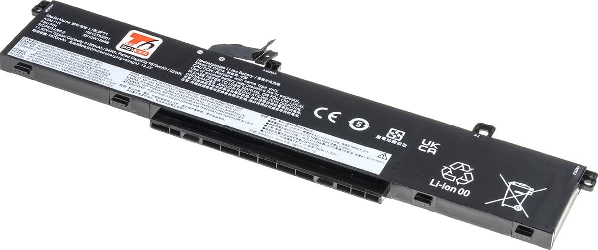 Batéria T6 Power pre Lenovo ThinkPad T15g, P15, P17 Gen 1, Gen 2, 8120mAh, 94Wh, 6cell, Li-pol 1
