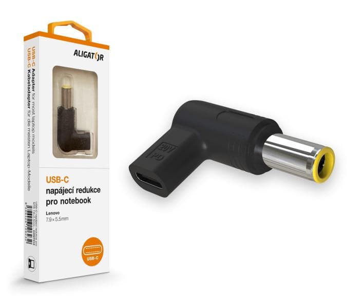 Aligator USB-C napájacia redukcia 7,9 x 5,5 mm pre notebooky Lenovo 1